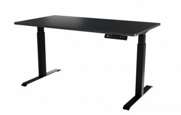 Desk with electric height adjustment MOON LONG 150x80x72-120 black/anthracite