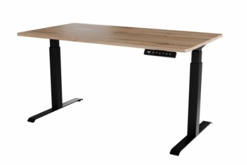 Desk with electric height adjustment MOON LONG 150x80x72-120 black/wotan