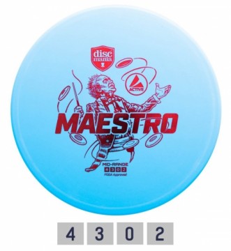 Discgolf DISCMANIA Midrange Driver MAESTRO Active Light Blue 4/3/0/2