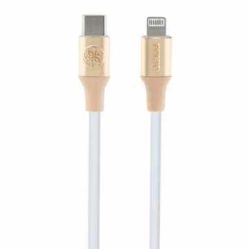 Guess Ebossed Logo USB-C | Lightning cable 1.5m fast charging - gold