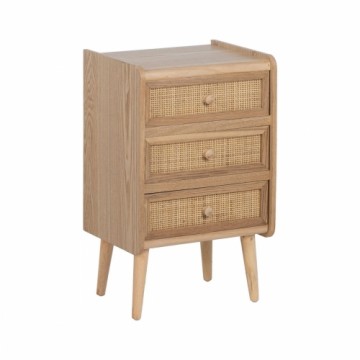 Nightstand SAMIR Natural Paolownia wood 40 x 30 x 66 cm