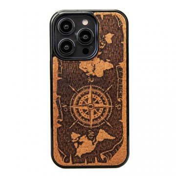 Bewood Case for iPhone 15 Pro 6,1" Compass Rose Merbau