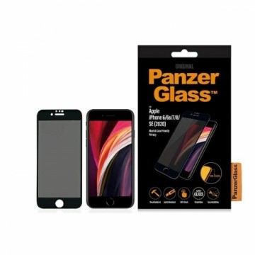 PanzerGlass E2E Super+ privacy tempered glass for iPhone 6 | 6s | 7 | 8 | SE 2020 | SE 2022 - with black frame