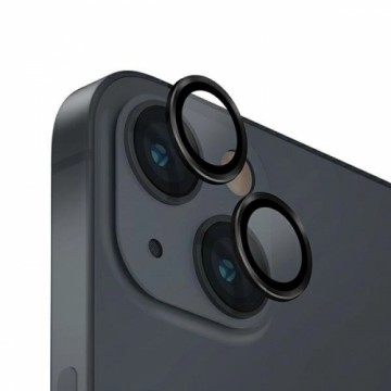 Uniq Optix Glass Aluminum Camera Lens Protector for iPhone 14 | 14 Plus Camera Lens with Applicator - Black