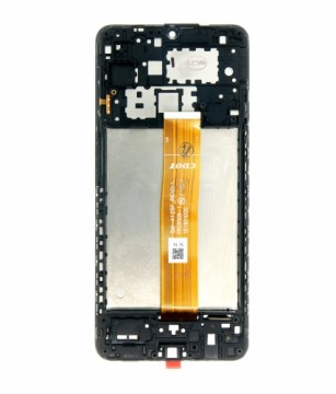 LCD display + Touch Unit + Front Cover for Samsung A127F Galaxy A12 Black