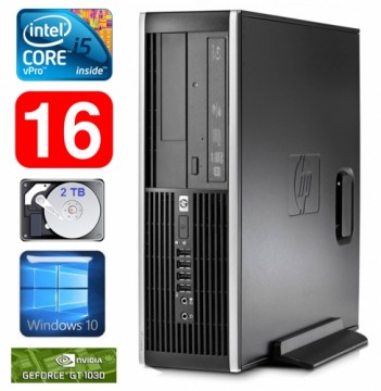 Hewlett-packard HP 8100 Elite SFF i5-650 16GB 2TB GT1030 2GB DVD WIN10