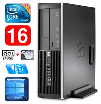 Hewlett-packard HP 8100 Elite SFF i5-650 16GB 240SSD+2TB DVD WIN10