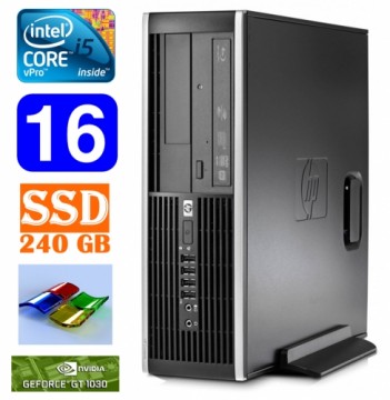 Hewlett-packard HP 8100 Elite SFF i5-650 16GB 240SSD GT1030 2GB DVD WIN7Pro