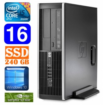 Hewlett-packard HP 8100 Elite SFF i5-650 16GB 240SSD GT1030 2GB DVD WIN10