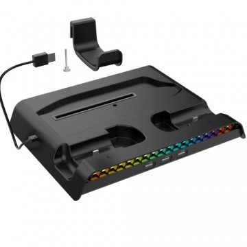 iPega P5S006 Multifunctional Charging RGB Stand with Cooling for PS5 Slim Black