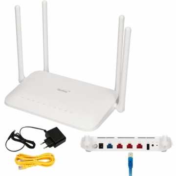 Fiberhome SR1041K | Maršrutētājs | Mesh, VPN, VLAN, WiFI6, AX1500, Dual Band, 4x RJ45 1000Mb|s, 1x USB