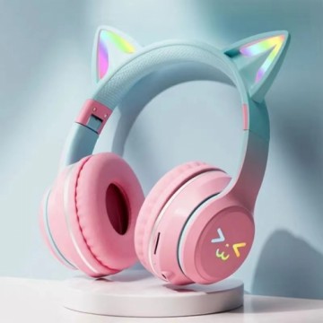 Goodbuy Strange Eyes wireless headsets for kids | bluetooth 5.1 pink