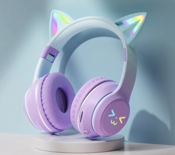 Goodbuy Strange Eyes wireless headsets for kids | bluetooth 5.1 violet