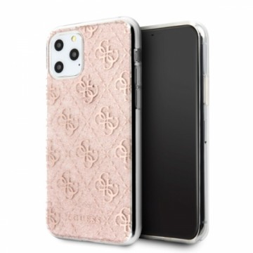 Guess GUHCN58PCU4GLPI iPhone 11 Pro różowy|pink hard case 4G Glitter