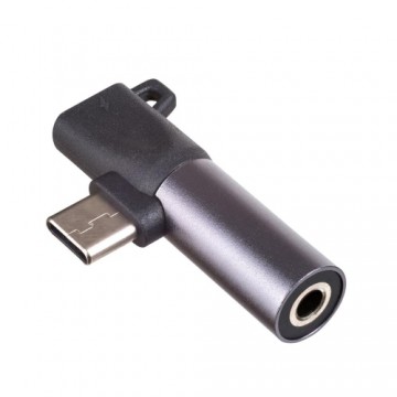 Akyga adapter AK-AD-62 USB type C (m) | USB type C (f) | Jack 3,5 mm