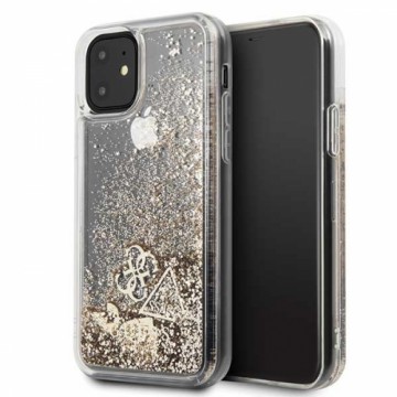 GUHCN61GLHFLGO Guess Glitter Hearts Cover for iPhone 11 Gold