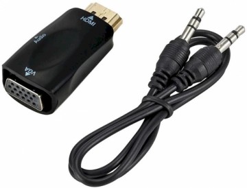 Fusion video signal converter HDMI to VGA (+audio) black