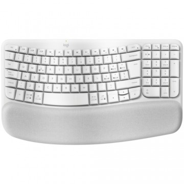 LOGITECH Wave Bluetooth ergonomic keyboard - OFFWHITE - NORDIC