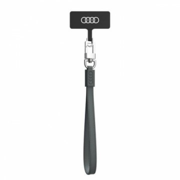 Audi uniwersalna smycz do telefonu 28cm 10mm Leather szary|gray AU-HSLSL-GT|D1-GY