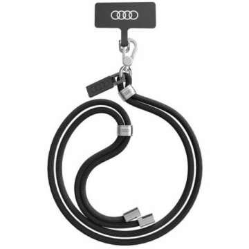 Audi uniwersalna smycz do telefonu 120cm 6mm crossbody czarny|black AU-CBL6-R8|D1-BK