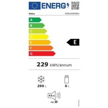 Midea Freezer | MDRC405FEE01 | Energy efficiency class E | Chest | Free standing | Height 85 cm | Total net capacity 290 L | White