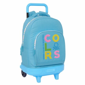 Skolas soma Benetton Spring Debesu zils 33 x 45 x 22 cm