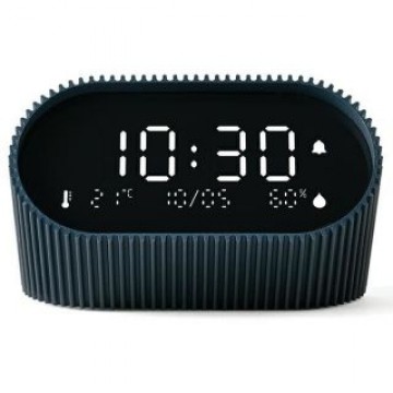 LEXON   Lexon Ray Clock Budzik z czujnikiem temperatury i wilgotności niebieski/ocean blue LR155OB3