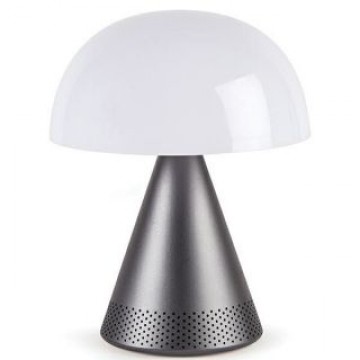 LEXON   Lexon Mina Audio L Lampa LED z głośnikiem bluetooth szary/gunmetal LH76MX