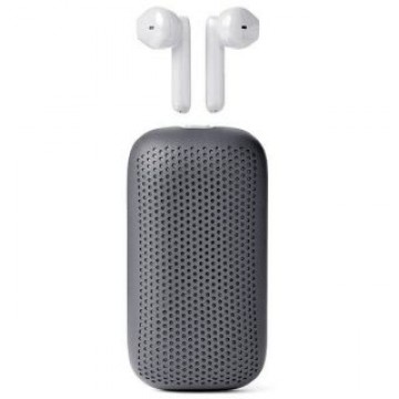 LEXON   Lexon Speakerbuds Słuchawki bezprzewodowe z głośnikiem bluetooth szary/grey LA127G