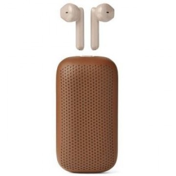 LEXON   Lexon Speakerbuds Słuchawki bezprzewodowe z głośnikiem bluetooth brązowy/camel LA127C