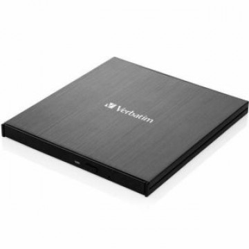 Verbatim   Verbatim Zewnętrzna nagrywarka Slimline Blu-ray + kabel USB 3.0 czarny/black 43890