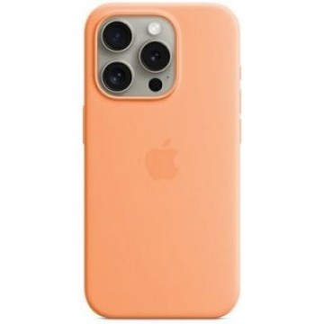 Apple   Etui Apple MT1H3ZM/A iPhone 15 Pro 6.1" MagSafe pomarańczowy/orange sorbet Silicone Case