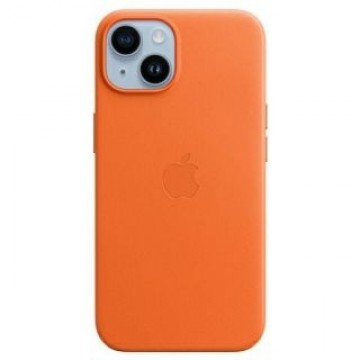 Apple   Etui Apple MPPF3ZM/A iPhone 14 Plus / 15 Plus 6.7" pomarańczowy/orange Leather Case MagSafe