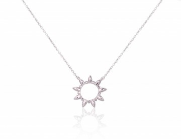 Silver necklace #2500135(PRh-Gr), Silver 925°, Rhodium (Plating), length: 42 cm, 3 gr.