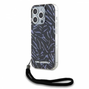 Karl Lagerfeld KLHCP15XHZBPKCCU iPhone 15 Pro Max 6.7" fioletowy|purple Zebra With Cord