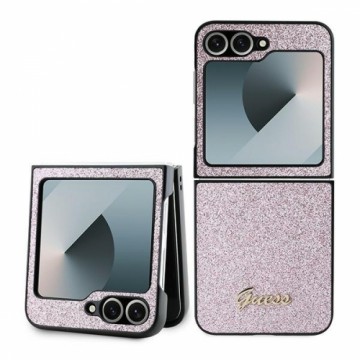 Guess GUHCZF6HGGSHP Z Flip6 F741 różowy|pink 4G Glitter Script