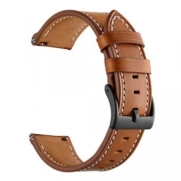 Universal leather loop 22mm design 1 brown