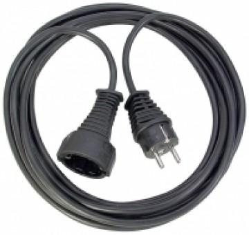 Brennenstuhl earthed extension cable straight CEE 7|7 -  CEE 7|4 (Schuko)  5m   black