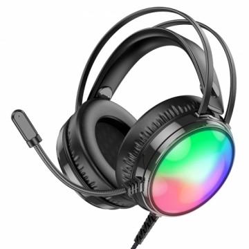 Borofone Headphones BO108 Flame gaming with microphone black