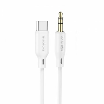 OEM Borofone Cable BL18 - jack 3,5mm to Type C - 1 metr white