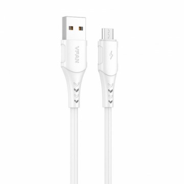 USB to Micro USB cable Vipfan Colorful X12, 3A, 1m (white)