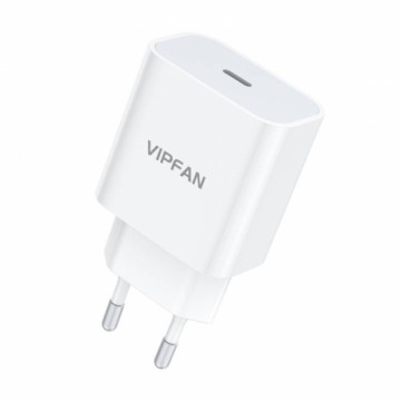 Vipfan E04 network charger, USB-C, 20W, QC 3.0 (white)