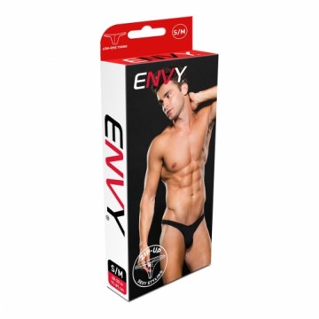 Стринги Envy Lowrise Zip Чёрный L/XL