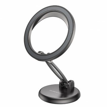 OEM Borofone Car holder BH114 Star Metal Ring magnetic with induction charging to dashboard black