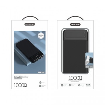 SENDEM PK91 powerbank 10000 mAh | 2.4A | LED | black