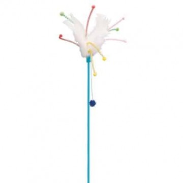 Rotaļlieta kaķiem : Trixie Playing stick with feathers, plastic, catnip, 41 cm