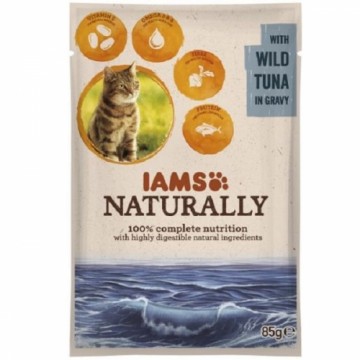 Canned cat food : IAMS CAT Naturally Adult Tuna in gravy 85gr.