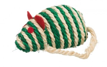 Rotaļlieta kaķiem : Trixie Sisal mouse, 10 cm