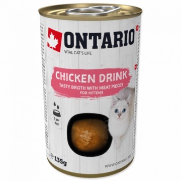 Konservi, zupa kaķēniem : Ontario Drink Kitten Chicken, 135 g