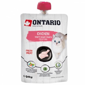 Konservēta barība kaķēniem - Ontario Kitten Chicken Fresh Meat Paste, 90g